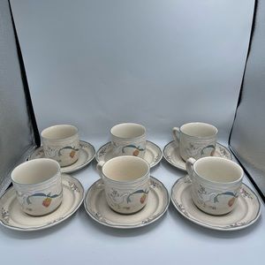 Vintage International China Marmalade Stoneware Goose Apple Tea cup salad plate